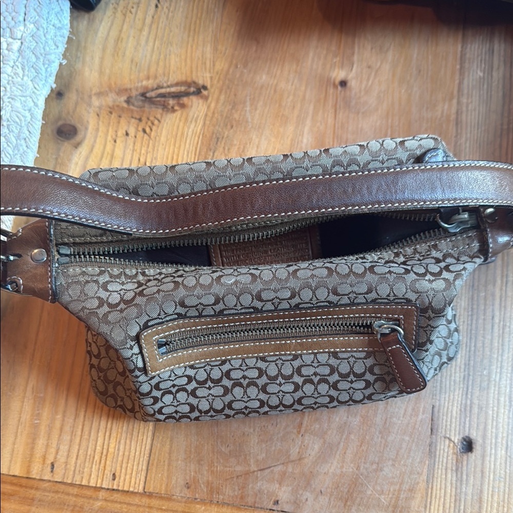 Coach Brown Mini Bags with Signature Monogram